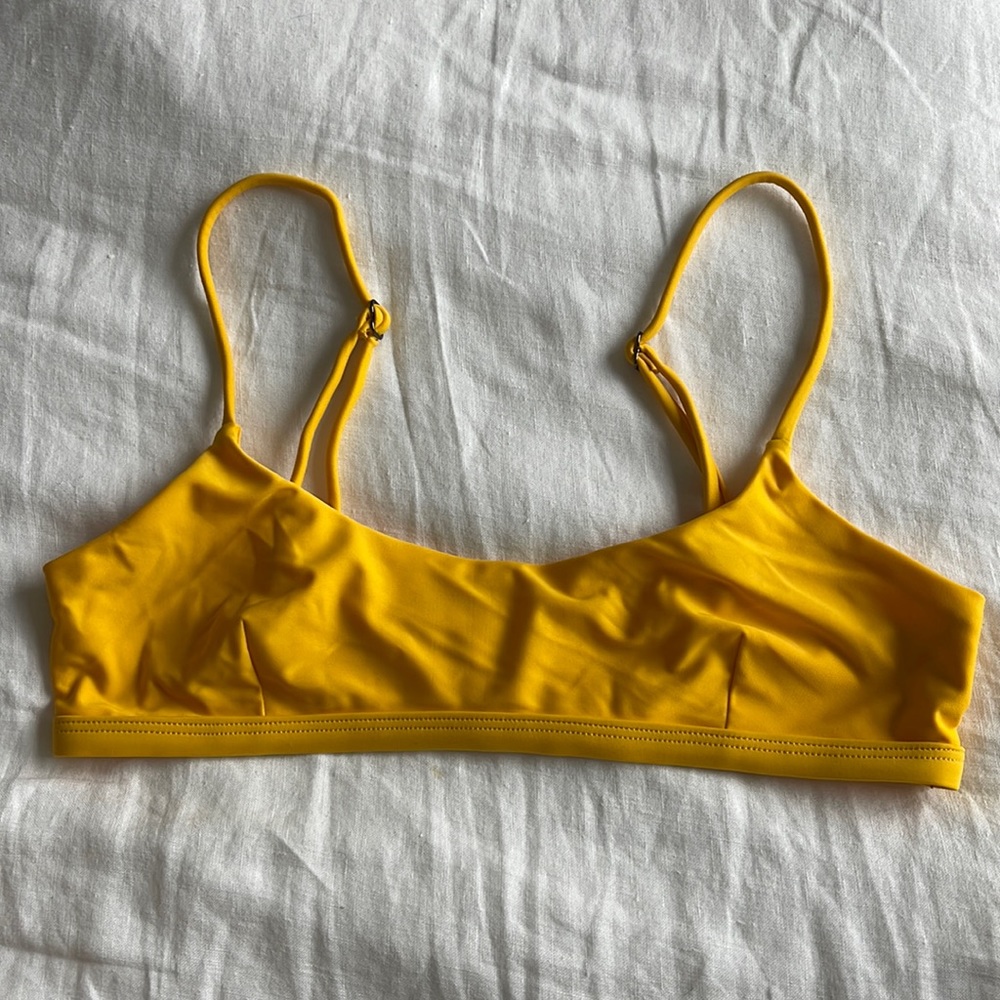 Yellow bikini top